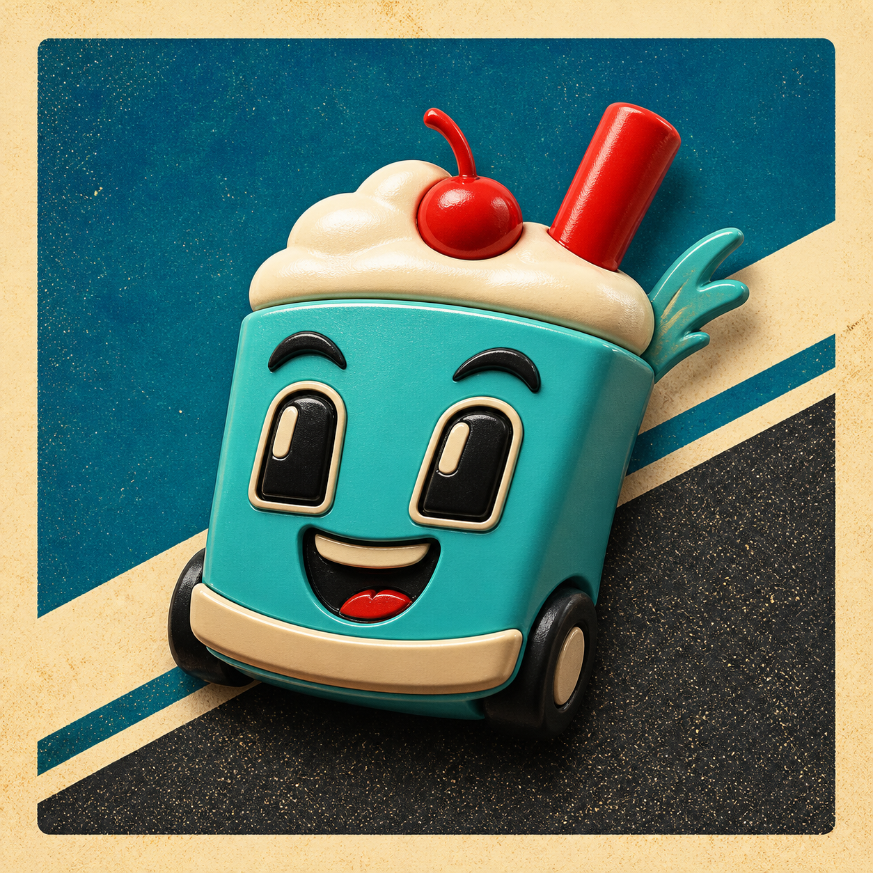 Soda Scoot original Snack Run character concept